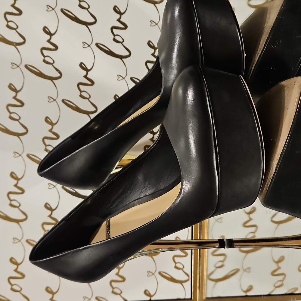 Marciano Black Platform Heels